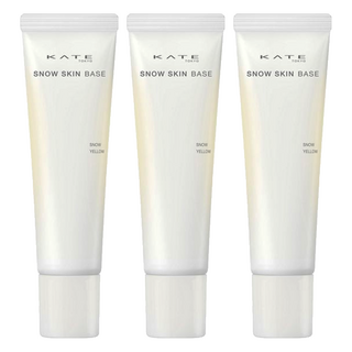 KATE 凱婷 台灣公司貨 零瑕肌密雪耀光校色乳 30g, 雪耀明黃, 3件