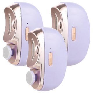 電動指甲修剪磨甲機 升級款 3個 紫色 安全修剪 低噪音設計