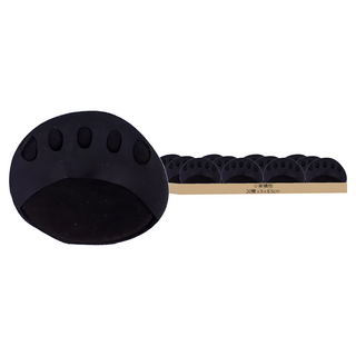 小麥購物 五指腳掌墊 D027 黑色 7g, 10雙