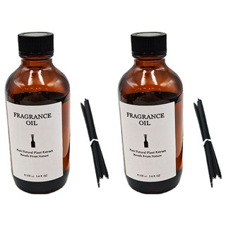 FRAGRANCE 法式精油茶色擴香瓶, 檸檬羅勒與柑橘, 100ml, 2件, 青檸羅勒與柑橘