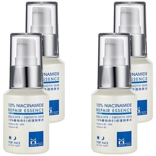 MOMUS 10%維他命B3修護精華液 舒緩皮脂分泌 淨白緊緻撫紋, 30ml, 4瓶