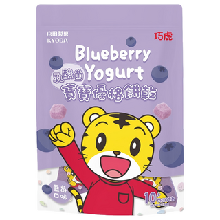 KYODA 京田製菓 巧虎寶寶乳酸菌優格餅乾, 藍莓, 26g, 1袋