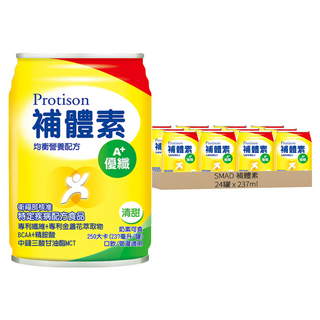 SMAD 補體素 優纖A+ 清甜 此商品無贈罐, 237ml, 24罐