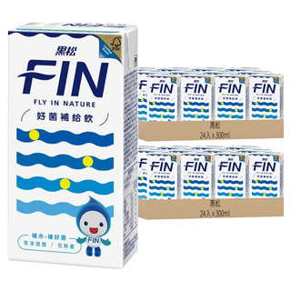 黑松 FIN 好菌補給飲料 300ml x 6入, 迅速補充水分和電解質, 等滲透壓配方, 低熱量, 48入