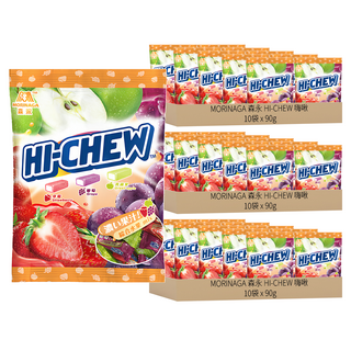 MORINAGA 森永 HI-CHEW 嗨啾 綜合水果軟糖, 10袋, 90g, 30袋