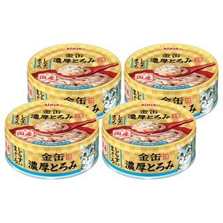 AiXiA 新金罐濃厚3號 貓罐, 鮪魚 + 吻仔魚, 70g, 4罐