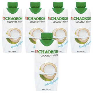 CHAOKOH 100%椰子水, 330ml, 5個