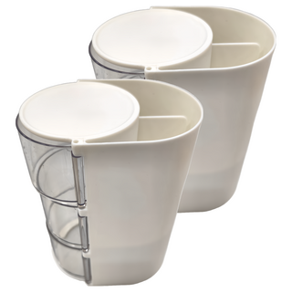 SK 雄碁 三層美妝收納盒, HIPS+PS材質, 13.4*10*18.2cm, 白色, 2個