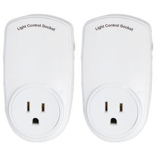 LongPing 光控開關控制器, 11cm, 白色, 2入