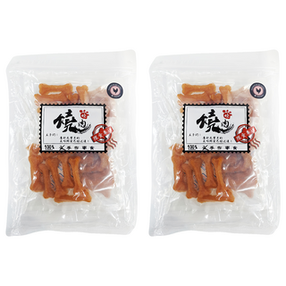 燒肉燒 6個月以上小型犬用 36個 香Q雞腿肉排 2包 - 美味零食 骨頭造型, 雞肉