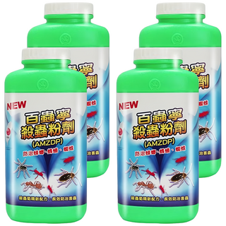 澄朗 百蟲寧 殺蟲粉劑 防治蟑螂、螞蟻、蜘蛛, 350g, 4瓶