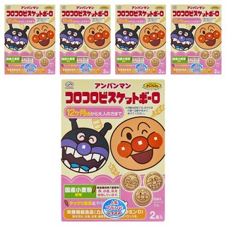 FUJIYA 不二家 麵包超人蛋酥餅 12個月以上寶寶適用, 奶酥, 50g, 5盒