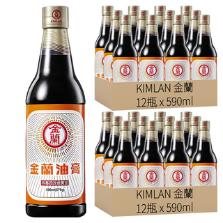 金蘭 油膏, 天然糯米, 滷肉/炒海鮮/三杯皆宜, 590ml, 24瓶