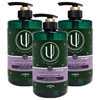 清淨海 凱特的秘密 白茶鎖水保濕沐浴露 730ml (保濕/鎖水/沐浴乳/身體清潔), 3瓶