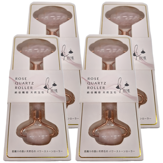 BEAUTYOUNG 妝漾 冰晶玉石按摩滾輪, 天然粉晶玉石, A336, 4個