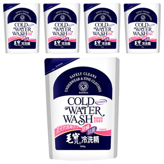 毛寶 除螨抗菌冷洗精 補充包 深層潔淨 溫和配方 高級貼身衣物專用, 2kg, 5包
