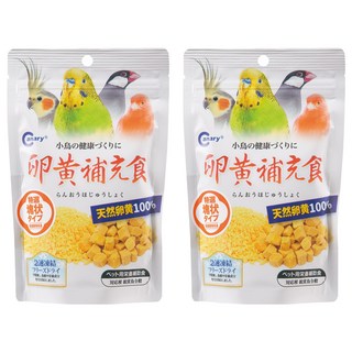 Canary 天惠鳥用 40g 寵物鳥營養補充品 酥脆口感 2入, 蛋黃丁