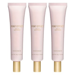 PONY EFFECT 水透亮光圈妝前乳, 膚質自帶濾鏡, 3D立體光感, 保濕不黏膩, 粉色, 3件