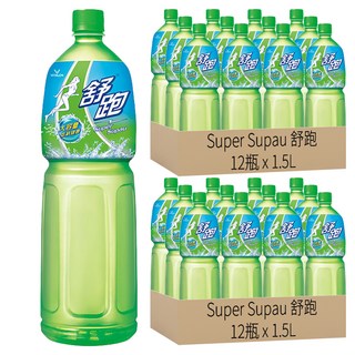 Super Supau 舒跑 運動飲料, 補充水分、電解質, 低納、零脂肪, 添加維他命C, 1.5L, 24瓶