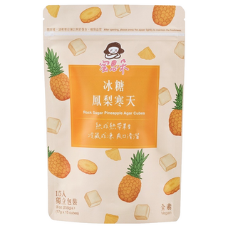 蜜思朵 NEW 冰糖鳳梨寒天, 15個裝, 17g, 1組
