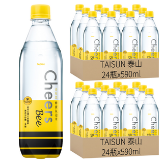 泰山 Cheers BEE 蜂蜜氣泡水, 590ml, 48瓶