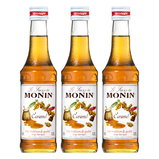 MONIN 莫寧 焦糖風味糖漿, 250ml, 3瓶
