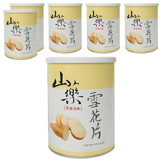 田野仕 山藥雪花片, 100%台灣本土山藥製作, 220g, 6罐