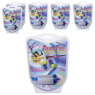 QUIETEAR 以色列進口聲音濾波器耳塞適用噪音100分貝以下, 1個, 6個