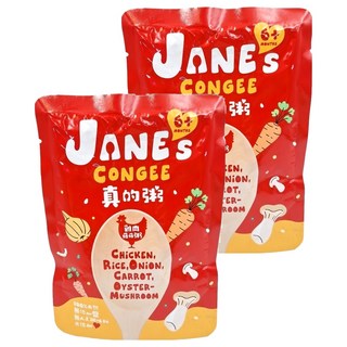 JANE's CONGEE 真的粥 雞肉菇菇粥 6個月以上寶寶適用 台灣出產, 150g, 2包