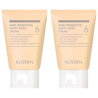 KUSSEN 葵森 寶寶益菌屁屁膏, 專利益生菌技術，高濃度氧化鋅配方, 50ml, 2條