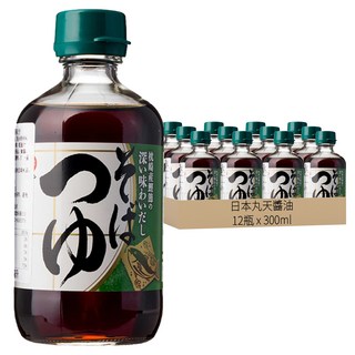 日本丸天醬油 蕎麥麵沾醬/調味露, 300ml, 12瓶