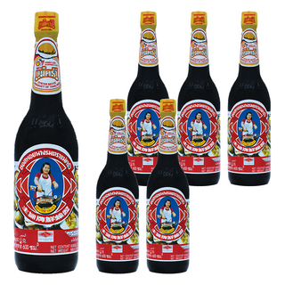 Maekrua 泰國主婦蠔油 泰式料理必備 鮮美提味 家庭號包裝, 600ml, 6瓶
