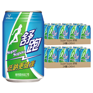 Super Supau 舒跑 運動飲料 低鈉更健康, 245ml, 48罐