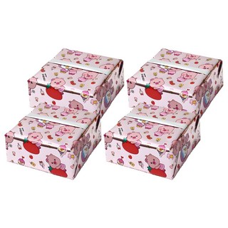 POPO FANCY 亮面包裝紙捲 53cm x 12m, 4個, 粉色的