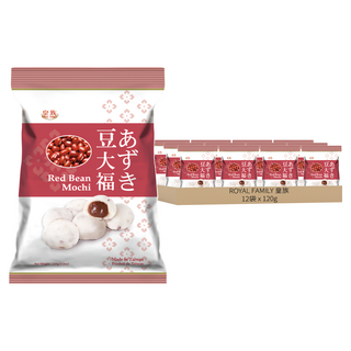 ROYAL FAMILY 皇族 紅豆麻糬 台灣製造, 120g, 12袋