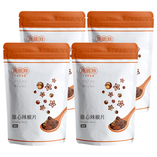 頂膳珍 雞心辣椒片, 80g, 4包