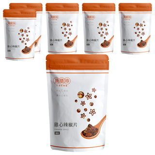 頂膳珍 雞心辣椒片, 80g, 6包