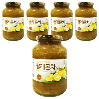 逢國食品 韓國蜂蜜檸檬茶 1kg, 1罐, 5罐