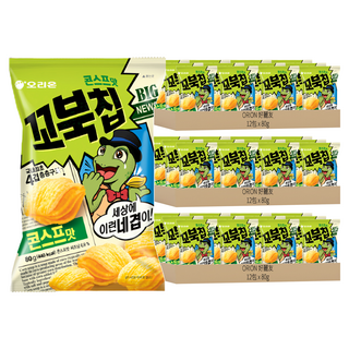 ORION 好麗友 烏龜玉米脆片 玉米濃湯口味, 80g, 36包