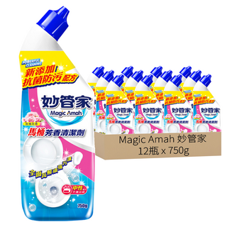 Magic Amah 妙管家 馬桶芳香清潔劑 新添加抗菌防污配方, 750g, 12瓶