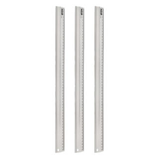 CoX 三燕興業 鋁合金直尺 50cm, 銀色, 3支