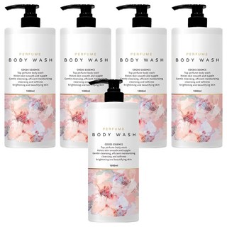 COCO No.5 奢華香水沐浴乳, 5個, 1L