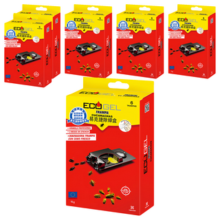 ECOGEL 易克捷 除蟑盒 6入, 15g, 6盒