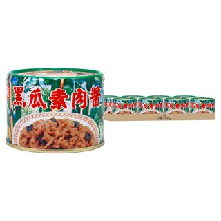 大茂 黑瓜素肉醬 不含防腐劑、人工色素、糖精, 180g, 24罐