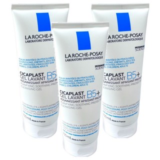 LA ROCHE POSAY 理膚寶水 台灣公司貨 B5全面修復保濕清潔露, 100ml, 3條