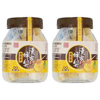 自然原素 漢方蜂梨潤喉糖, 180g, 2罐