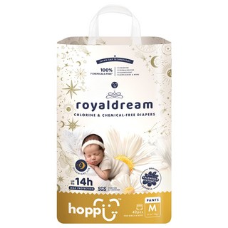 hoppi 皇家系列 嬰兒褲型尿布 6~11kg, M, 42片