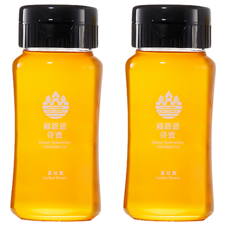 賴爺爺蜜蜂小森林 侍蜜系列 荔枝蜜, 380g, 2瓶