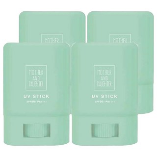 MOTHER AND DAUGHTER 透明防水UV親子防曬棒 防蚊加強 SPF50+ PA++++, 15g, 4個