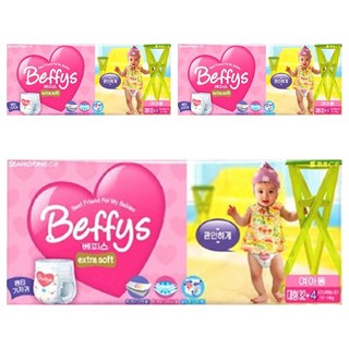 BEFFYS Extra Soft 超柔軟褲型尿布 女童 10~14kg, L, 108片